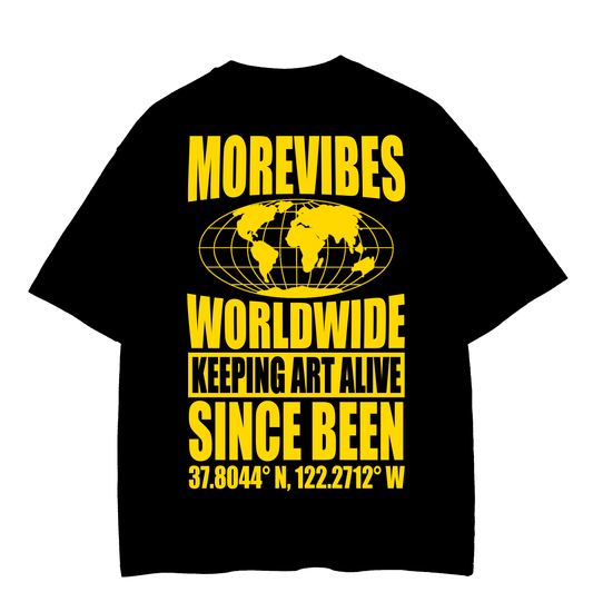 Keeping Art Alive  "Skate Shop" T-shirt [Black Yellow]